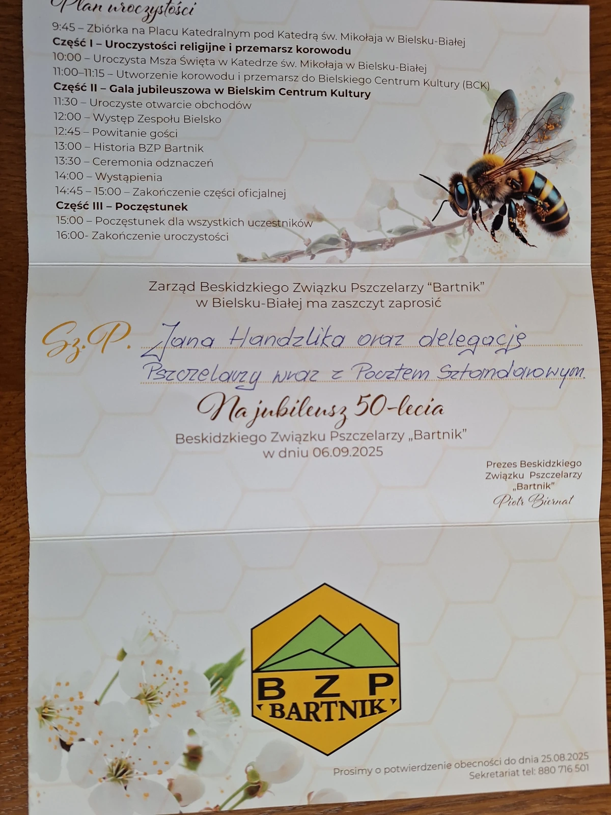 Program uroczystości